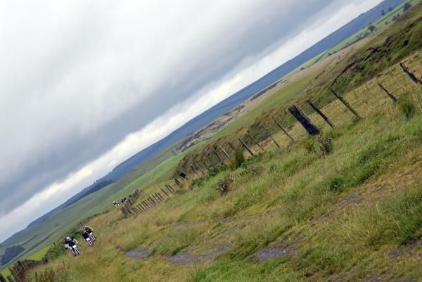 The historic Offa's Dyke was a fine introduction into 'out there' feel for much of the day&rsquo;s stage