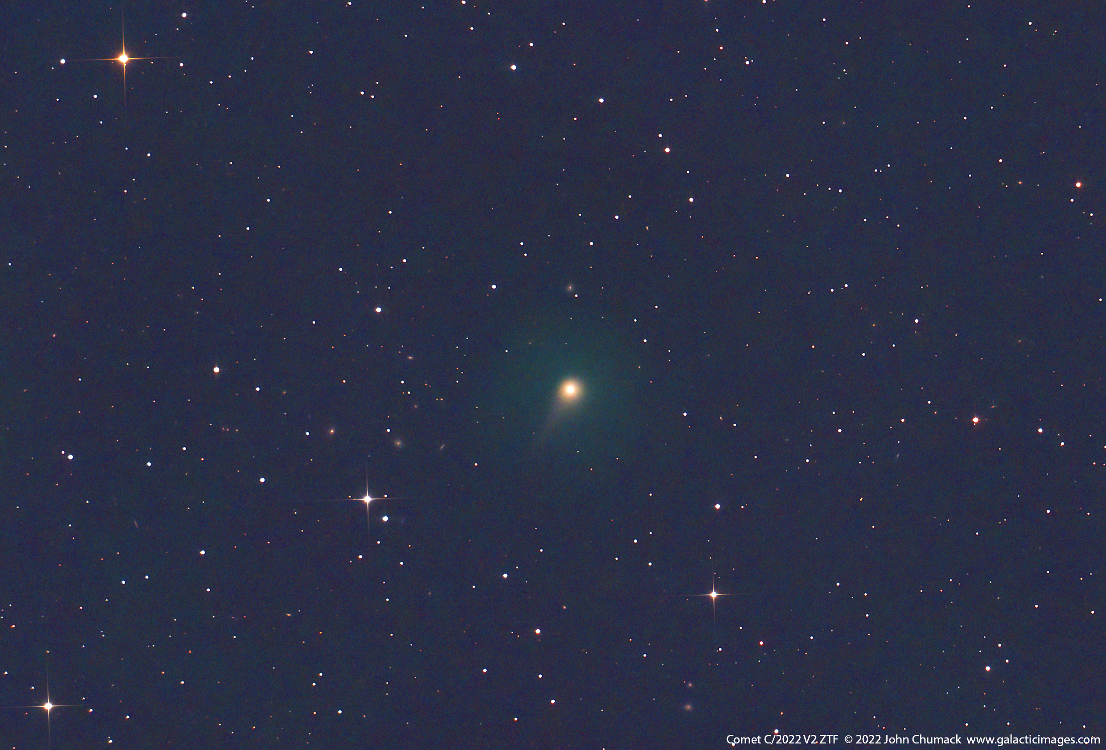 Comet C/2022 E3 ZTF photographed November 26, 2022 from Yellow Springs, Ohio.