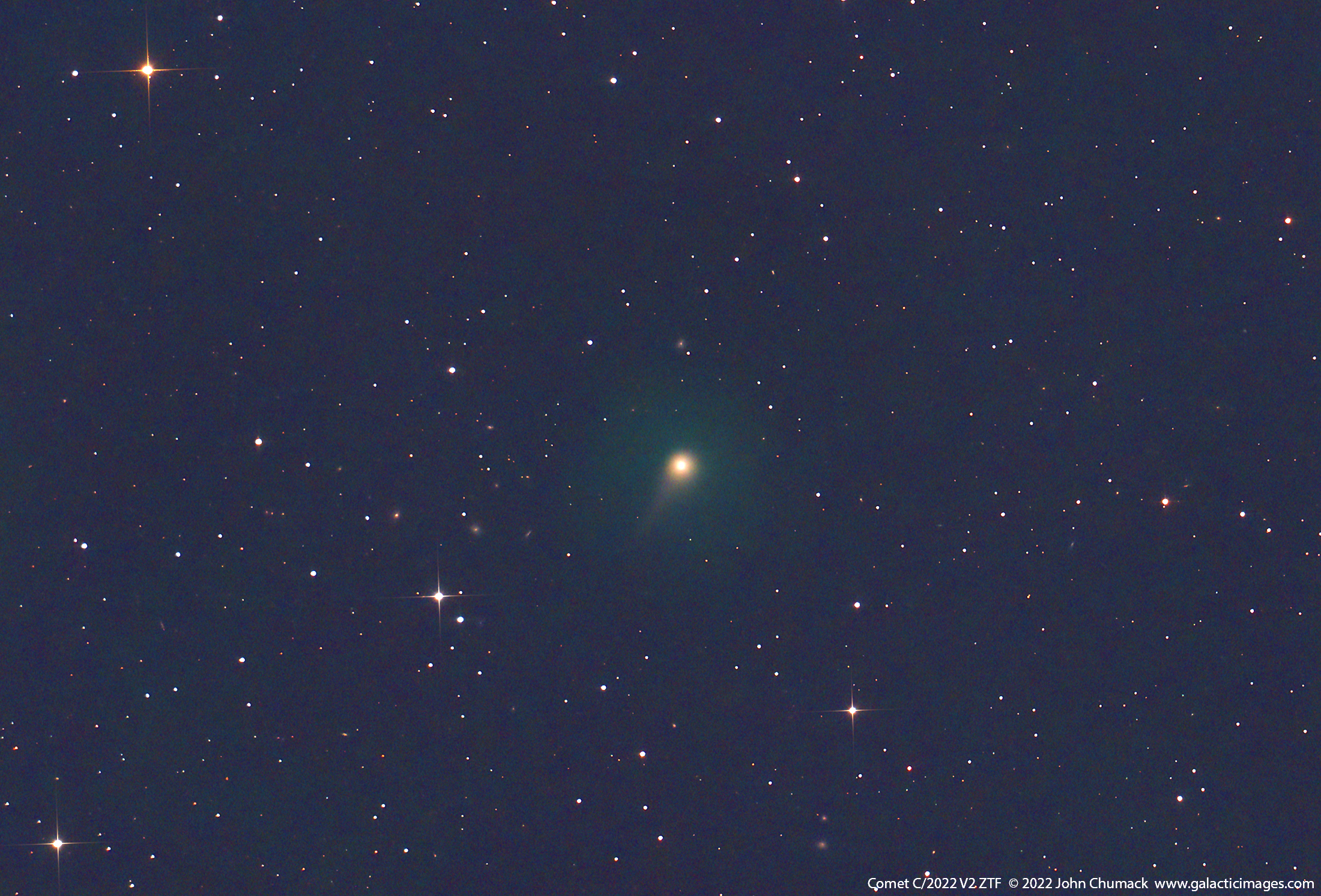 Comet C/2022 E3 ZTF photographed on Nov. 26, 2022 from Yellow Springs, Ohio.