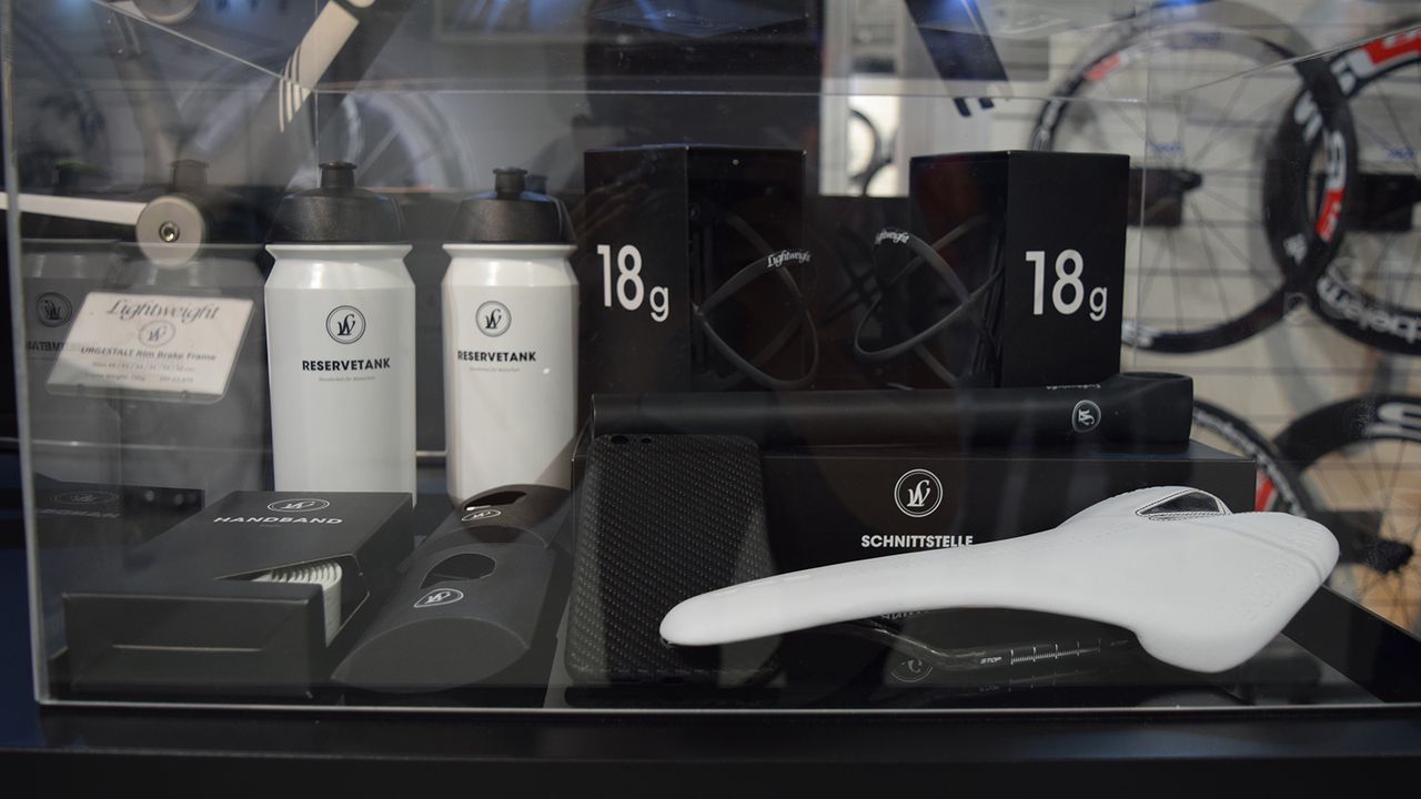 As well as wheels and frames, Lightweight offer an array of accessories including bottle cages that weigh in at a claimed 18 grams each