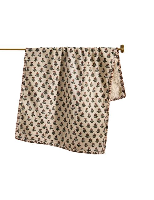Stitched Block Print Hand Towel