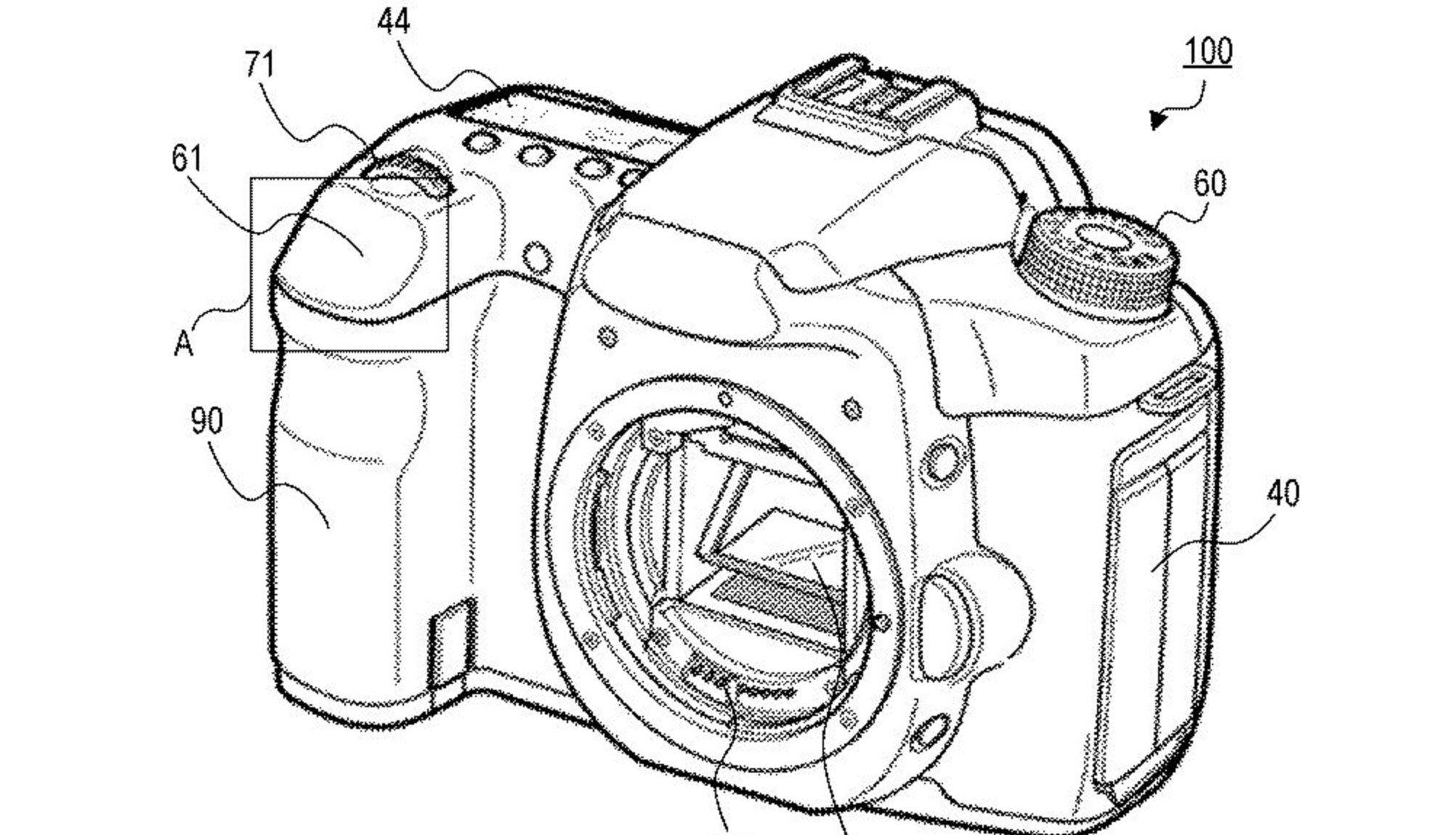 Canon patent for shutter touchpad