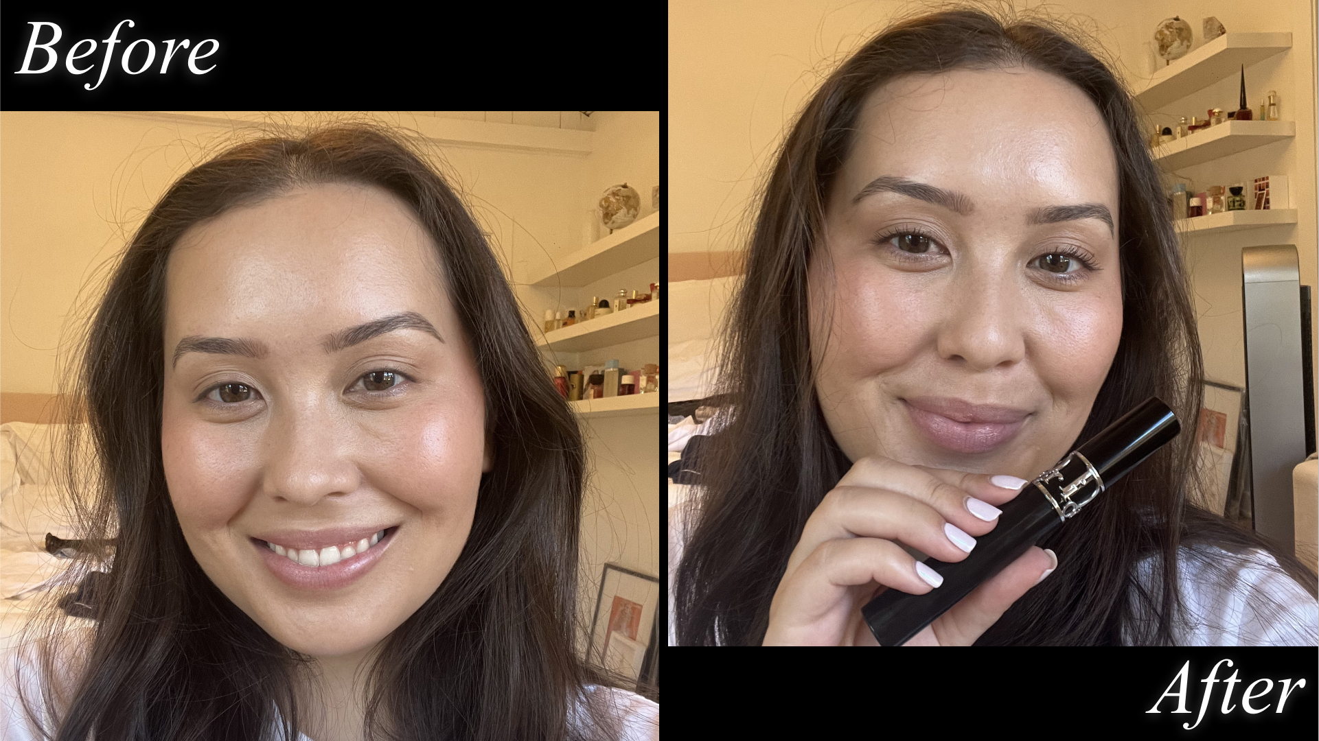 Catharine Malzahn testing Dior Diorshow 24h Buildable Volume Mascara