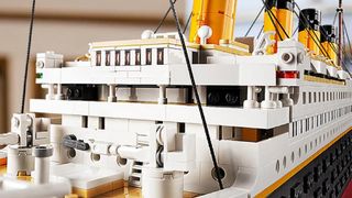 Lego Titanic close up 