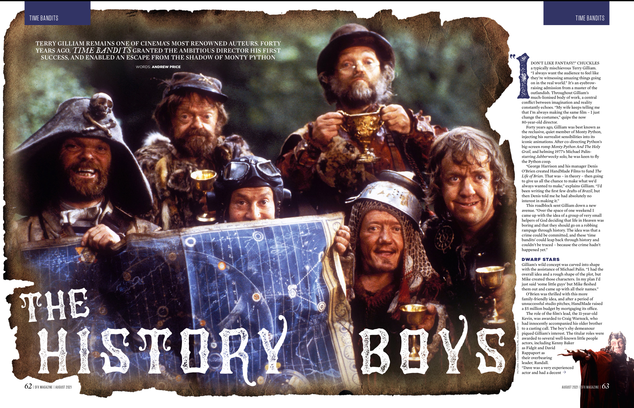 The Time Bandits feature in SFX issue 342.