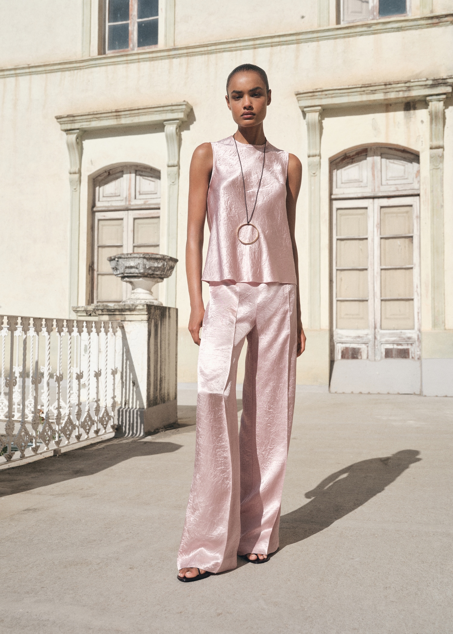 Crinkled Effect Satin Blouse - Women | Mango United Kingdom