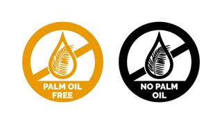 A no palm oil symbol
