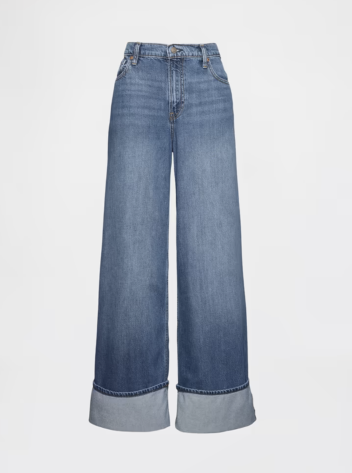 Gap, Mid Rise Ultrasoft Cuffed Baggy Jeans