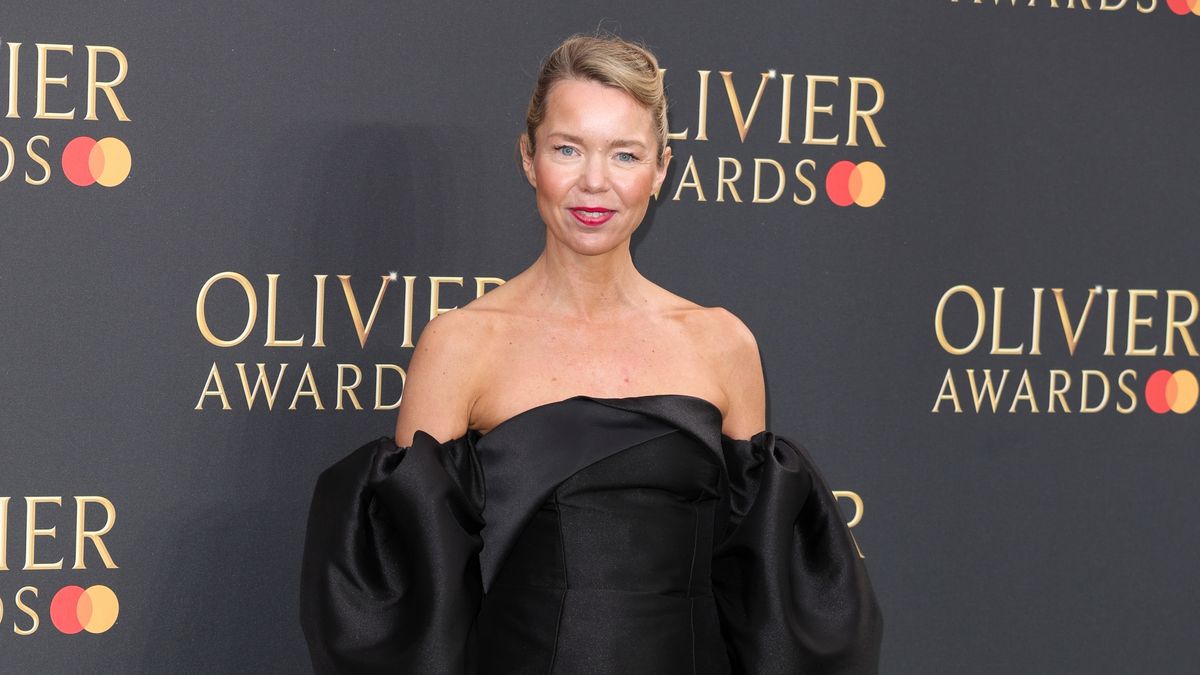 Anna Maxwell Martin attends The Olivier Awards 2024