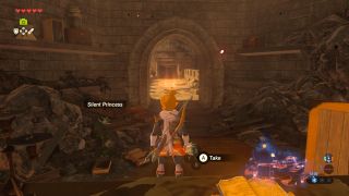 Inside Hyrule Castle looking for the Hyrule Castle Breath of the Wild Captured Memories collectible