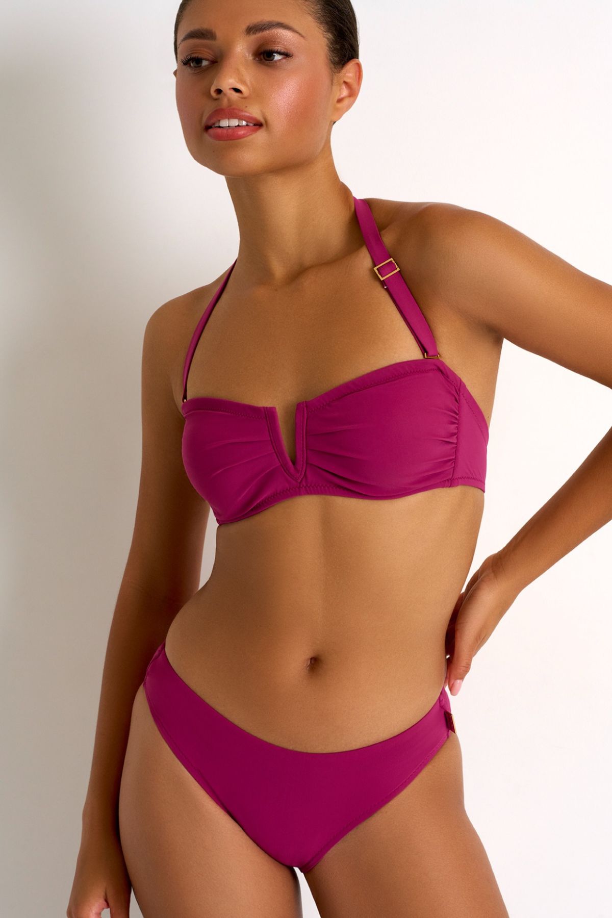 magenta bikini set