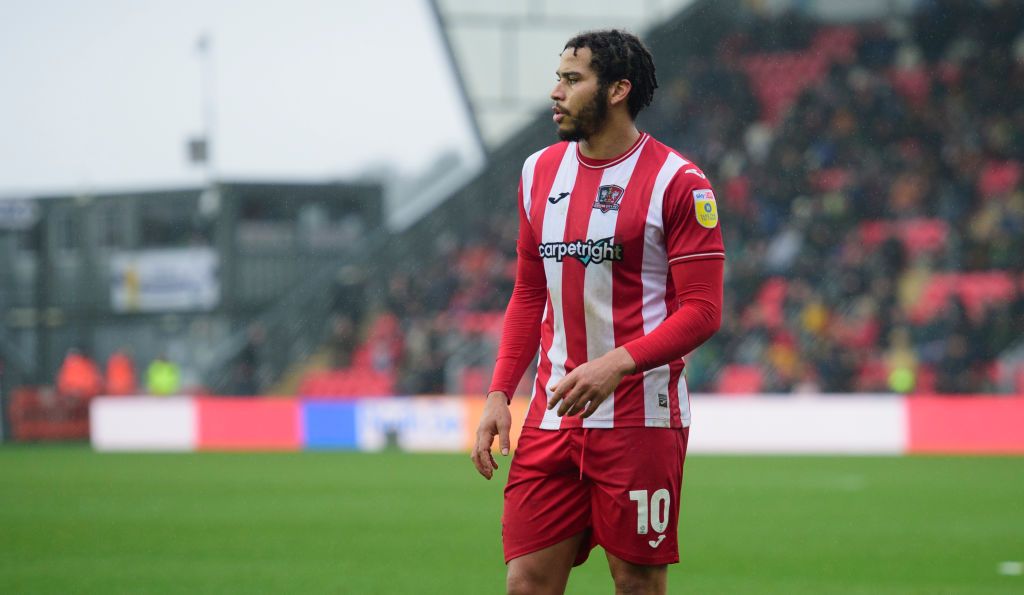 Exeter City season preview 2023/24 Exeter City&#039;s Sam Nombe during the Sky Bet League One between Exeter City and Lincoln City at St James Park on March 11, 2023 in Exeter, United Kingdom