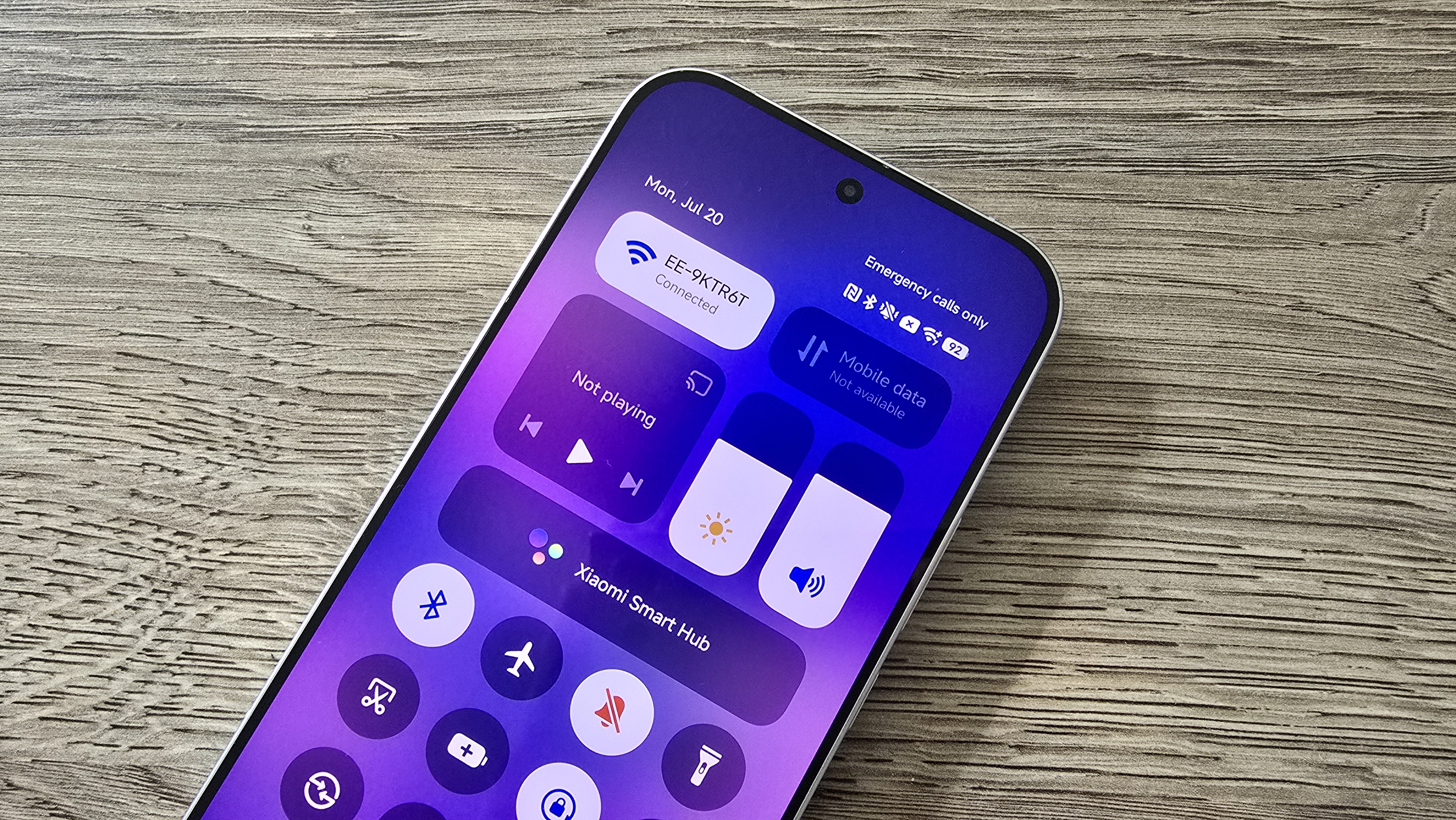 Xiaomi Poco F8 Ultra control panel