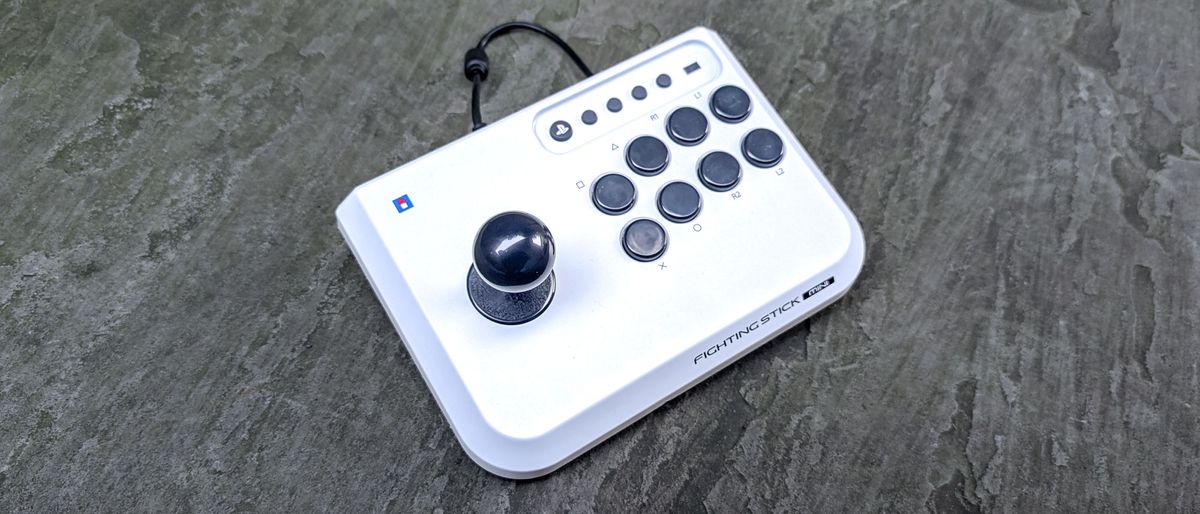 Hori Fight Stick Mini on pavement