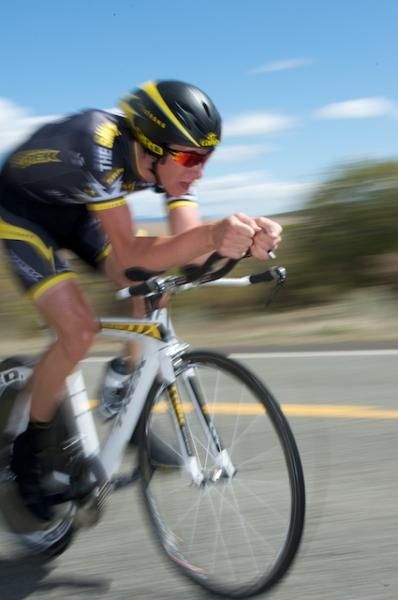 Jesse Sergent (Trek-Livestrong) on his way to winning the Tour of the Gila TT.