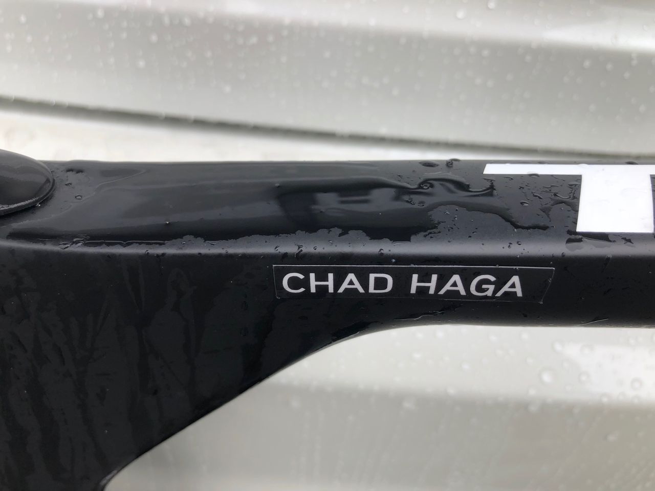 Chad Haga raced a Giant Trinity Advanced Pro TT