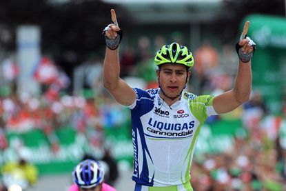 When did Peter Sagan last wear a standard team jersey Cycling