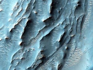 NASA's Mars Reconnaissance Orbiter used its High Resolution Imaging Science Experiment camera to capture this view of an area on the southern floor of the Red Planet’s Gale Crater.