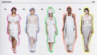 Róisín Pierce's Spring 2024 collection with a colorful graphic design.