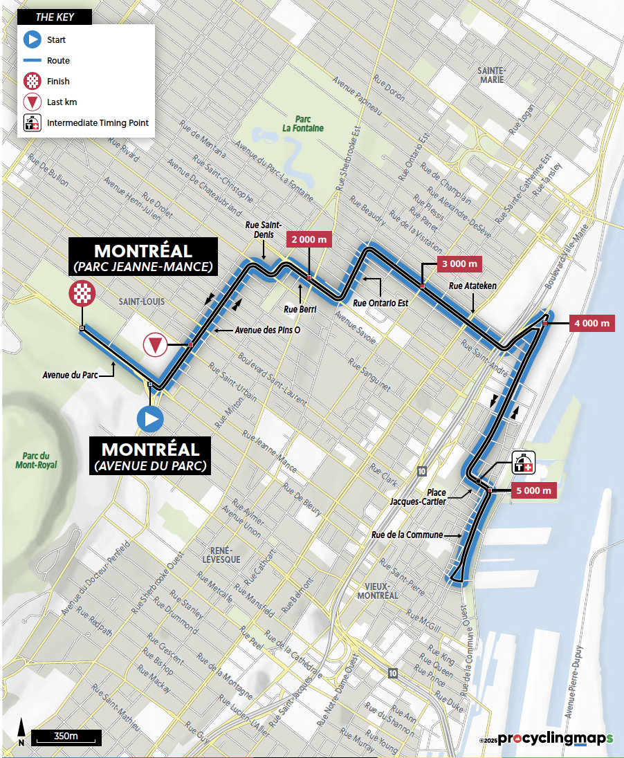 UCI Road World Championships 2026 - Maps and Profiles Junior Women Time Trial