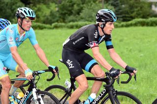 Geraint Thomas on Stage three of the 2015 Tour de Suisse