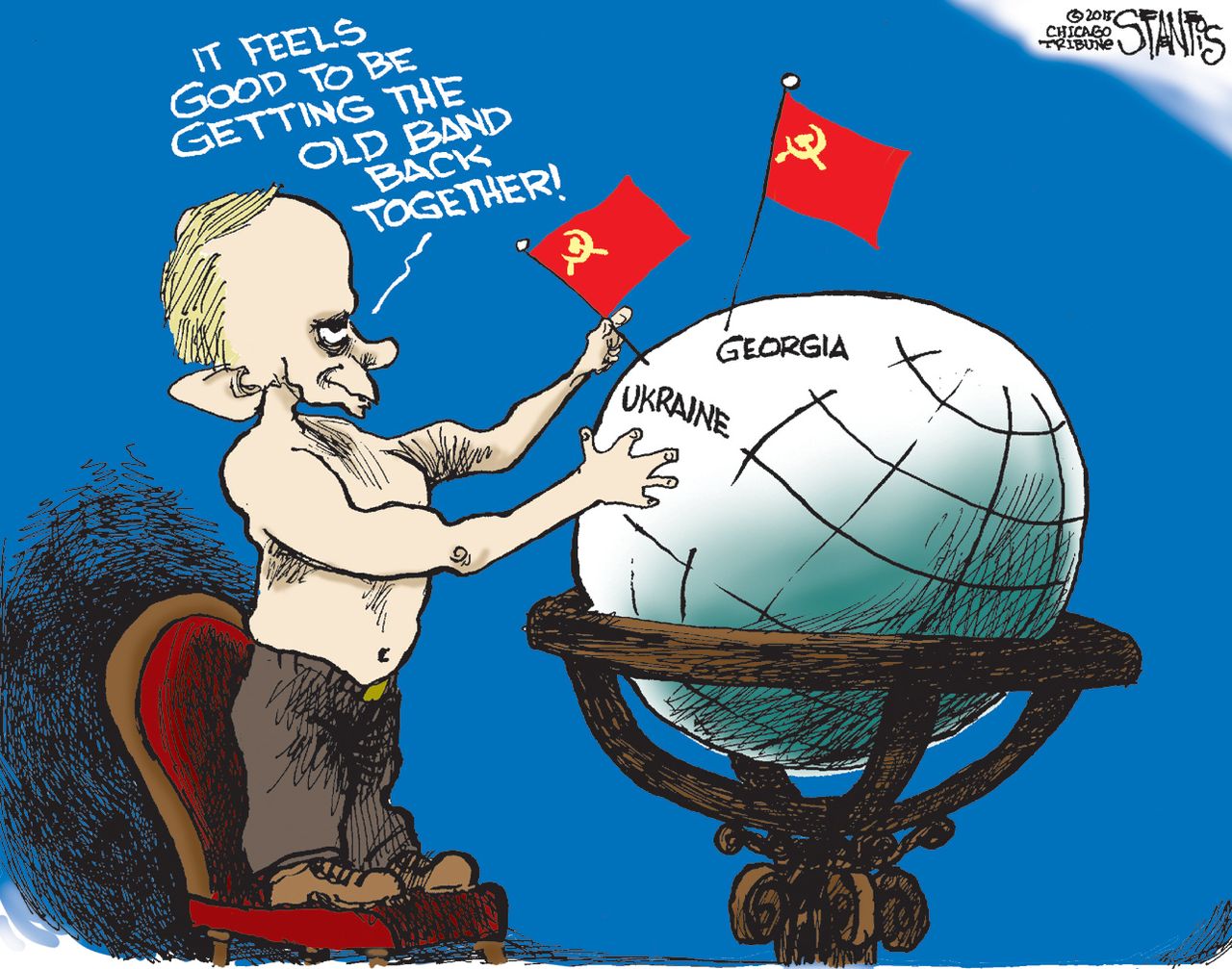 Political cartoon World Russia Putin