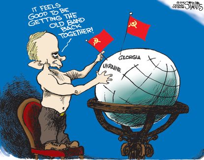 Political cartoon World Russia Putin