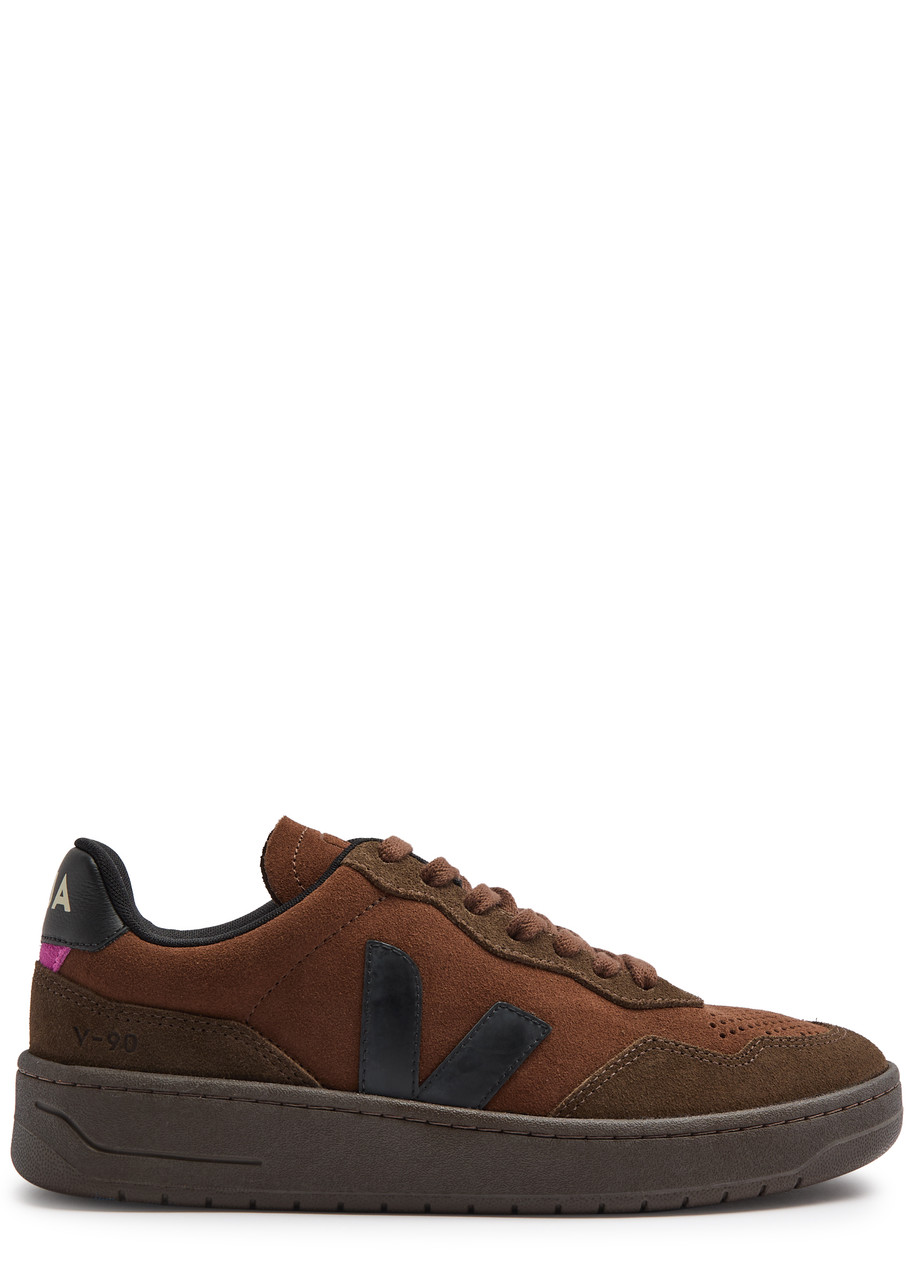 V-90 Panelled Suede Sneakers