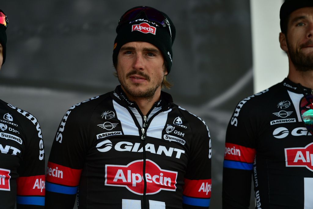 John Degenkolb (Giant-Alpecin) is presented to the crowd