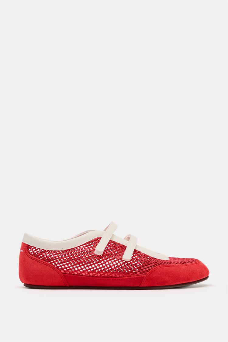 ZARA, Mesh Sneaker Ballet Flats