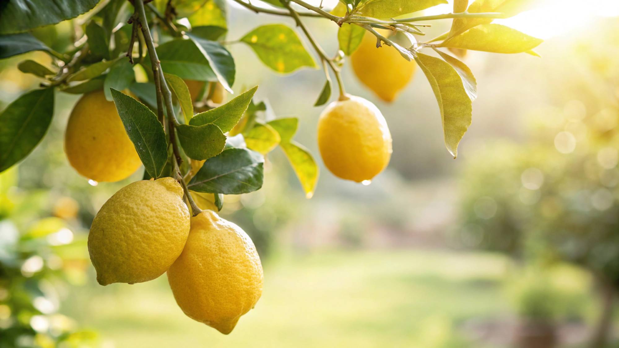 Lemons on tree