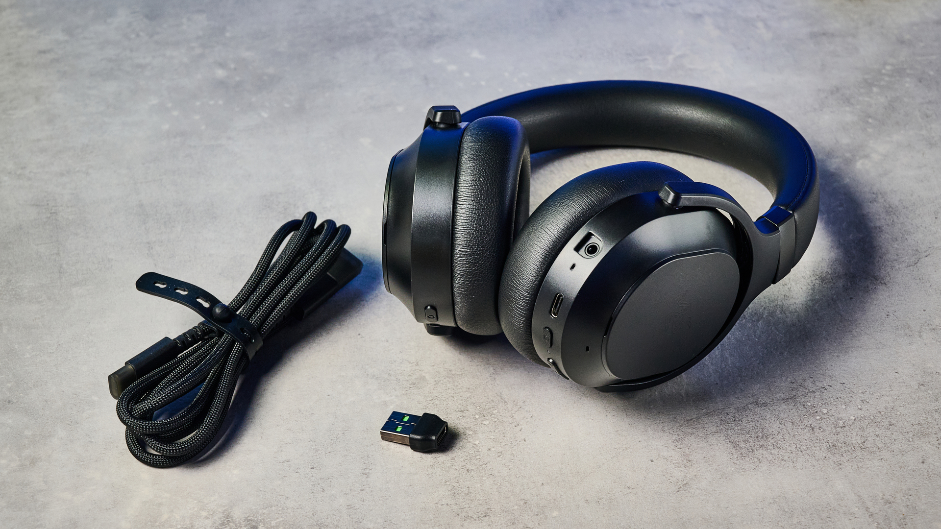 A black Razer Barracuda V2 Pro gaming headset