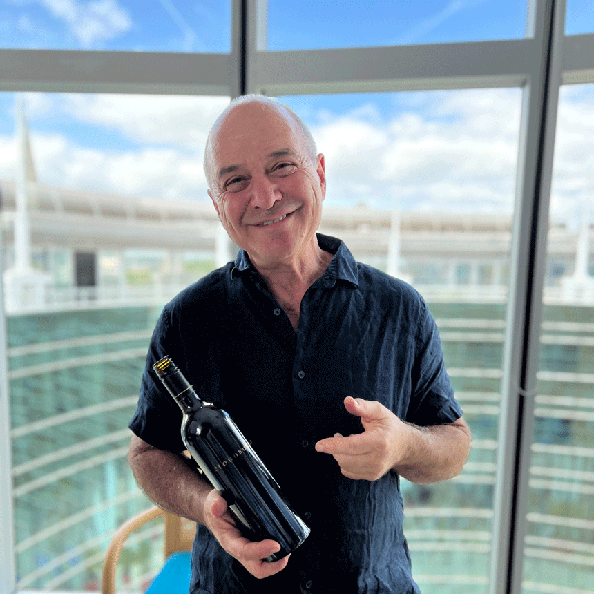 Will Berliner of Cloudburst in Margaret River with his Malbec 2021