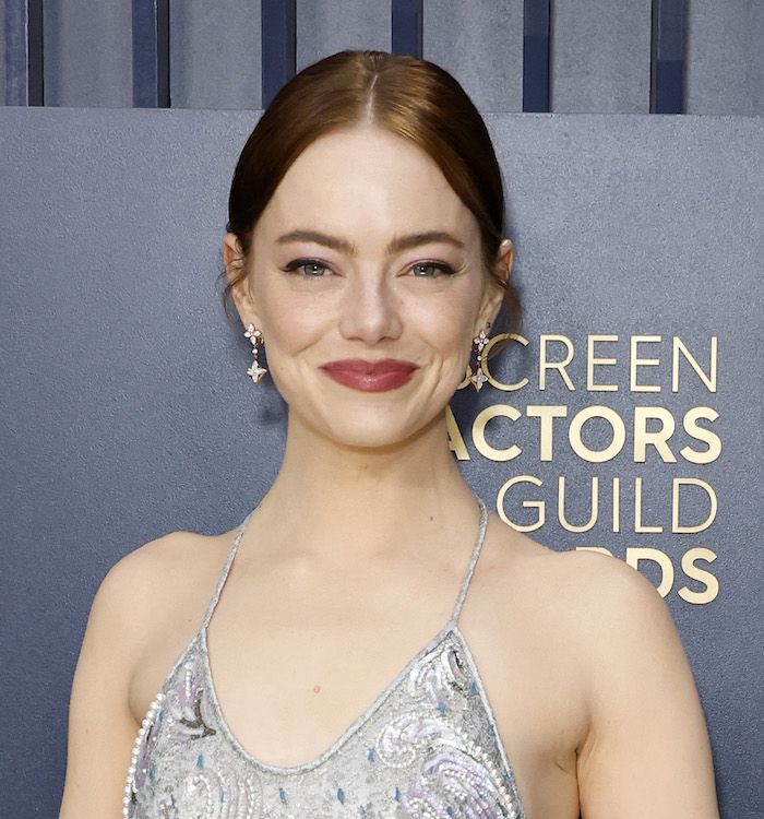 Emma Stone on the SAG Awards red carpet