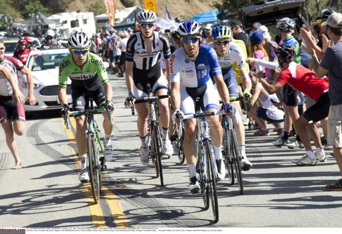 Lucas Esuer (UnitedHealthcare) leads the breakaway