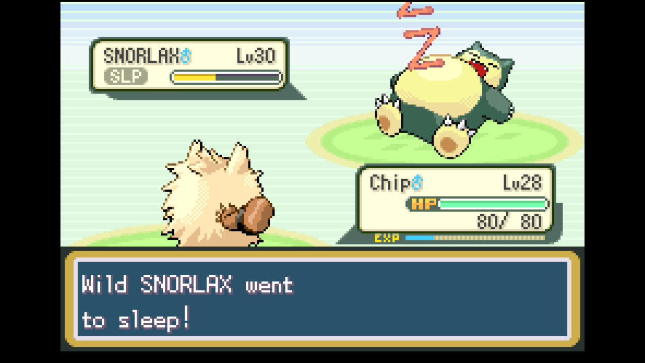 Snorlax sleeping