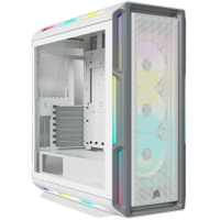 8. Corsair iCUE 5000T RGB | Tempered glass panel | White/silver |$399.99 $299.99 at Newegg (save $100)