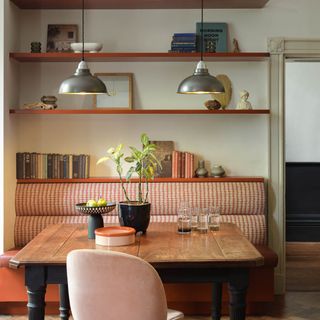 Industville Old Factory Pendants hanging above a dining table