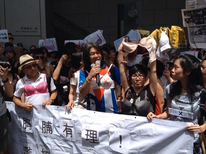 Hong Kong Breast Walk protest