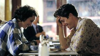 Andie MacDowell as Carrie and Hugh Grant as Charles in Four Weddings and a Funeral