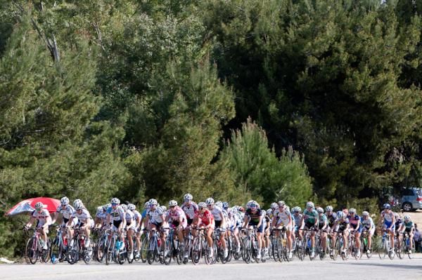 The women all together through the feed zone.