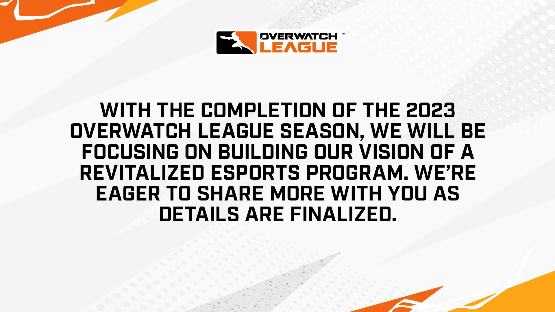 Overwatch League future announcement