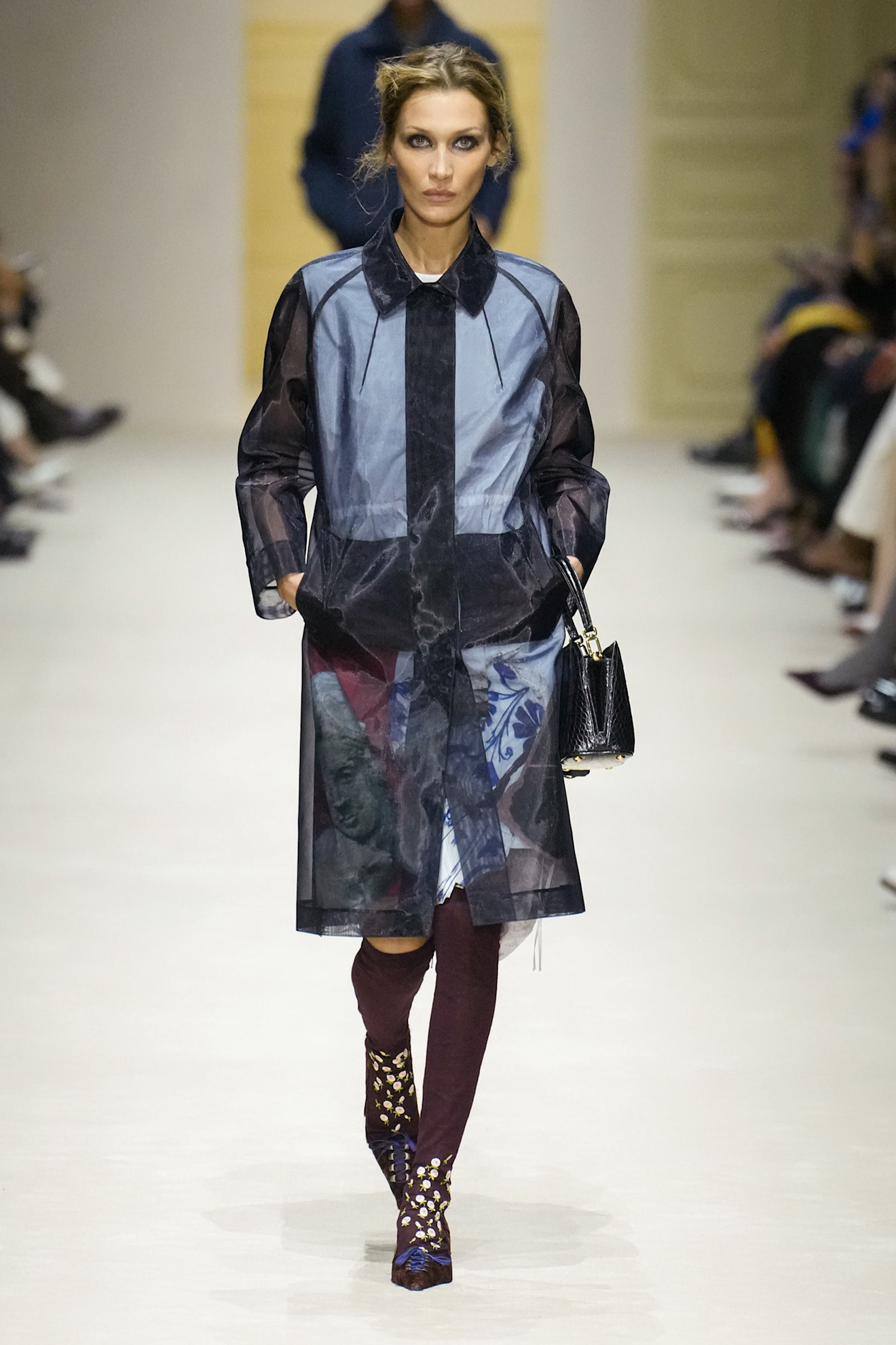A runway look from the Prada Fall 2026 collection