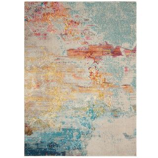Colourful statement rug