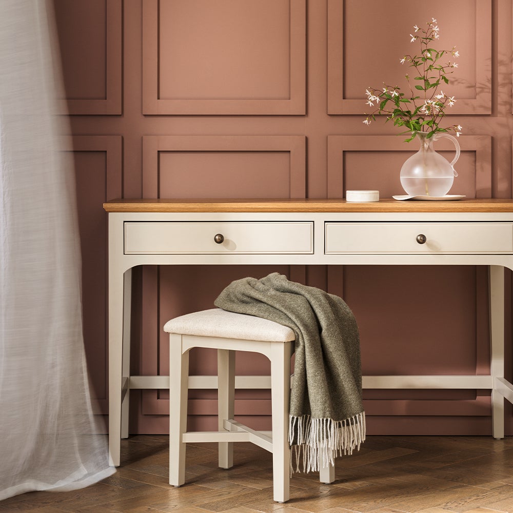 National Trust Chastleton Stone Dressing Table and Stool Set