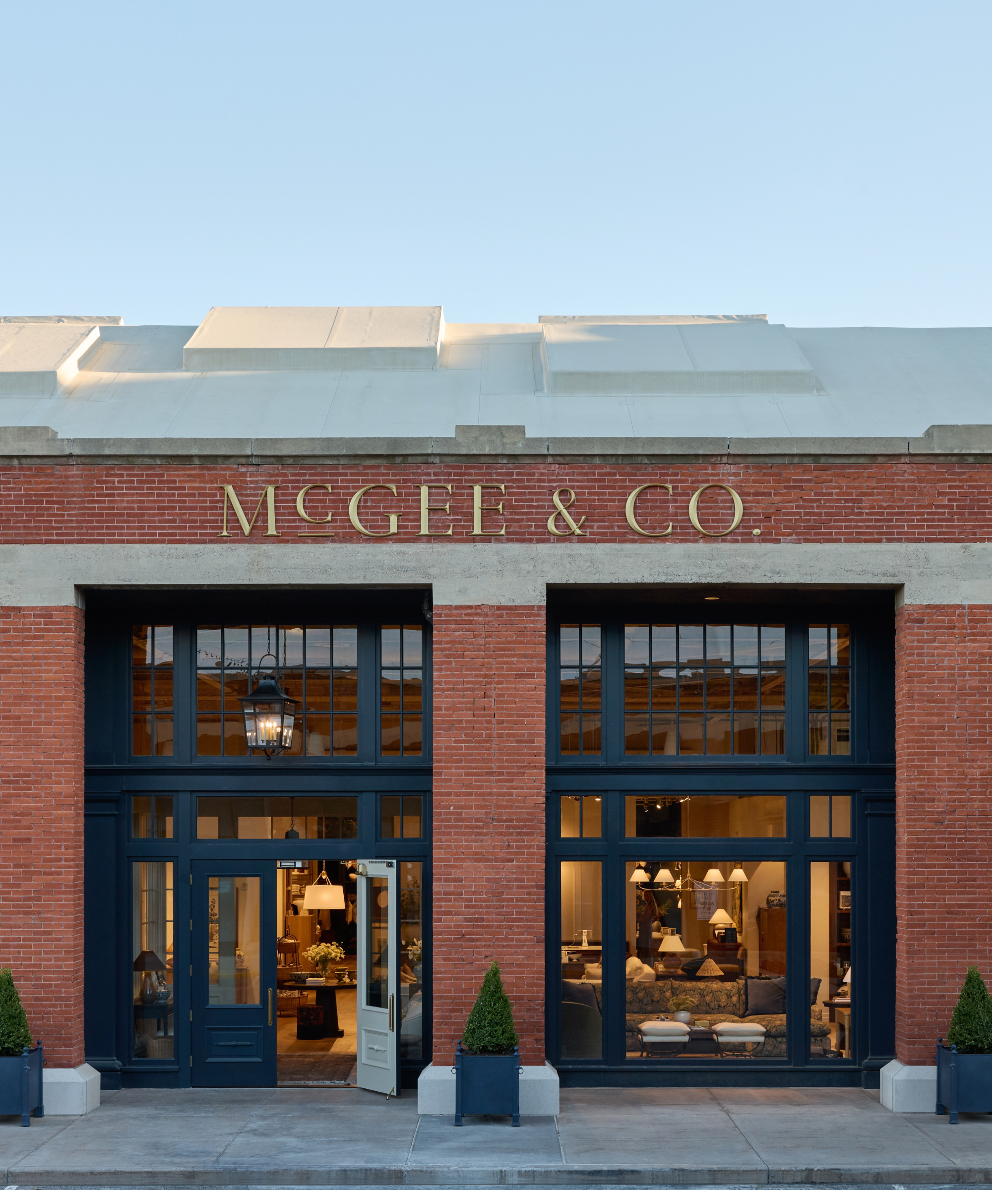Charming, brick-walled exterior of the new McGee &amp;amp; Co. flagship in Salt Lake City.