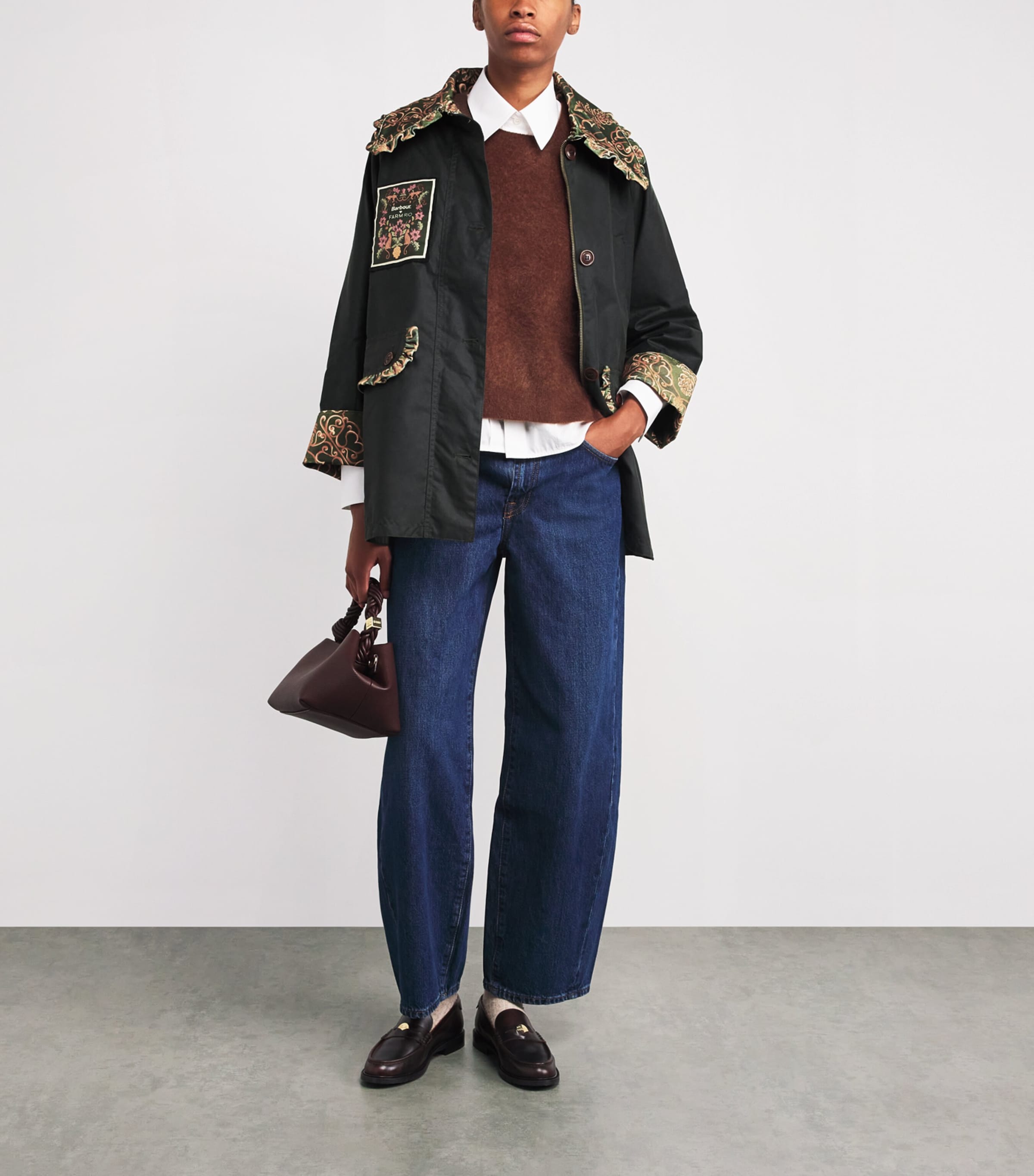 Barbour X Farm Rio Waxed Cotton Maria-Clara Jacket