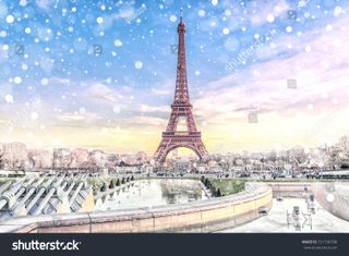 Wintry Eiffel Tower image by MarinaDa