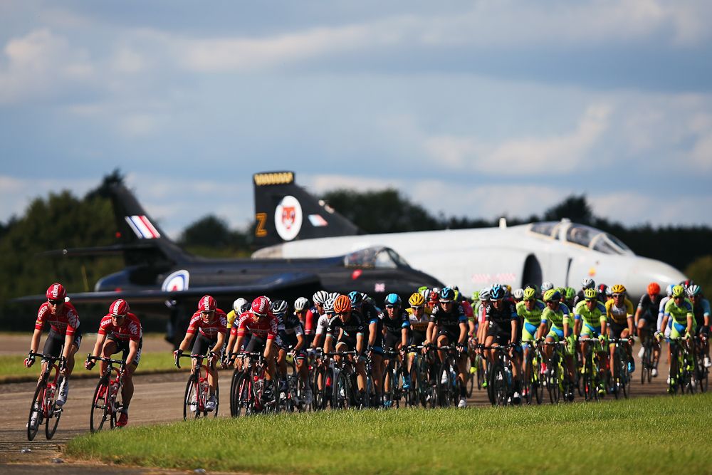The peloton in action during stage 7.
