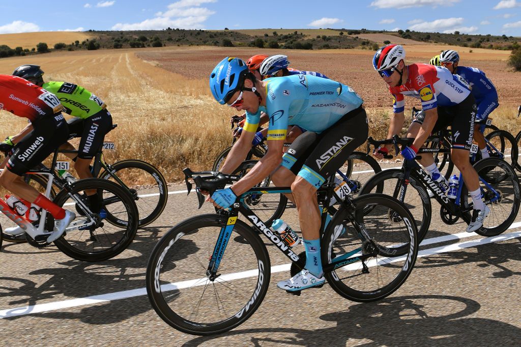 Luis Le&oacute;n S&aacute;nchez (Astana) made the break of the day on stage 17